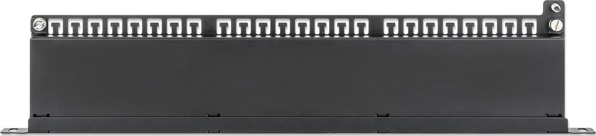 Pannello Patch UTP 24 Posti RJ45 0,5 U Cat. 6 Nero - 6