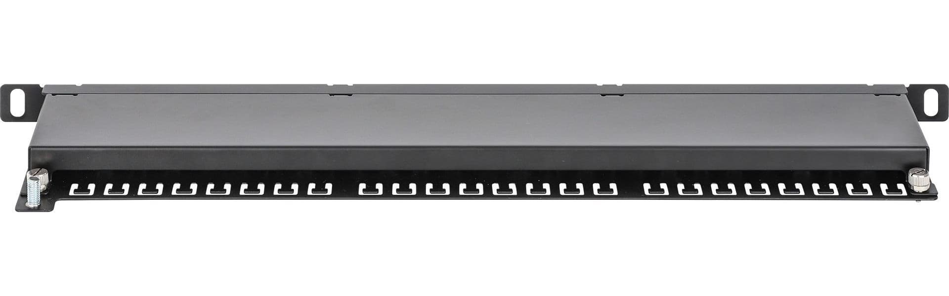 Pannello Patch UTP 24 Posti RJ45 0,5 U Cat. 6 Nero - 9