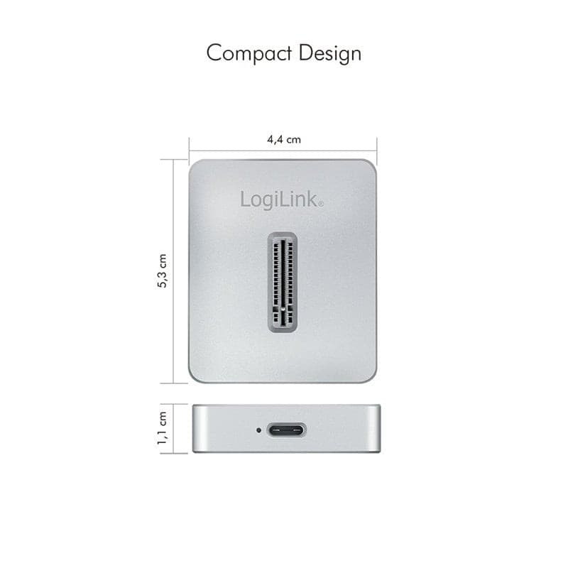 Docking Station per SSD M.2 NVMe (PCIe) USB 3.2 Gen 2, Silver - 3
