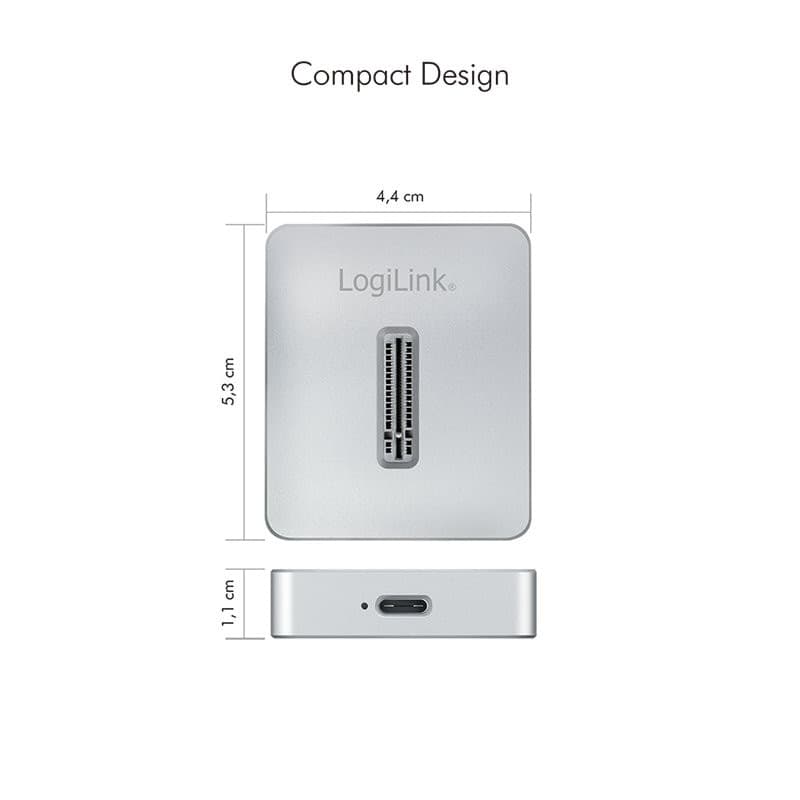 Docking Station per SSD M.2 NVMe (PCIe) USB 3.2 Gen 2, Silver - 7