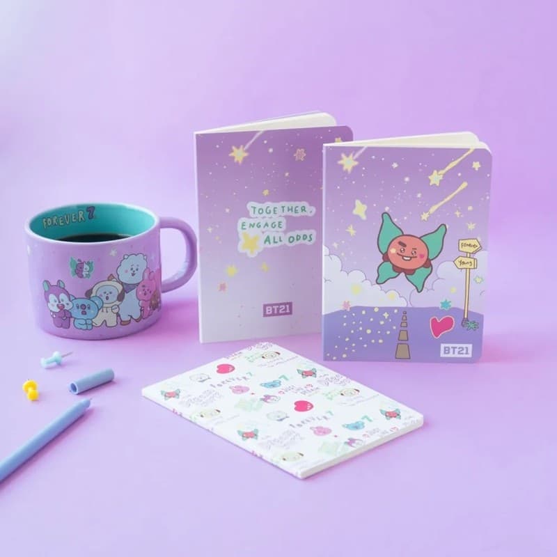 BT21 - Set di quaderni A6 SHOOKY (3 pezzi) - 13
