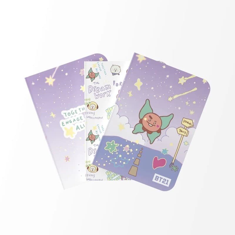 BT21 - Set di quaderni A6 SHOOKY (3 pezzi) - 8