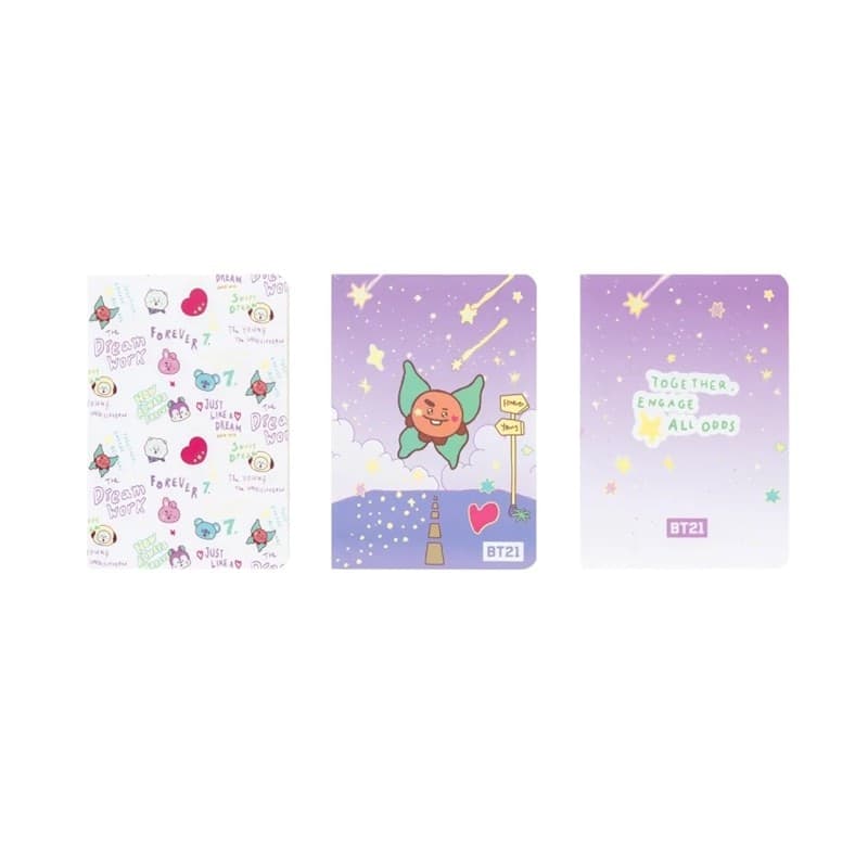 BT21 - Set di quaderni A6 SHOOKY (3 pezzi) - 9