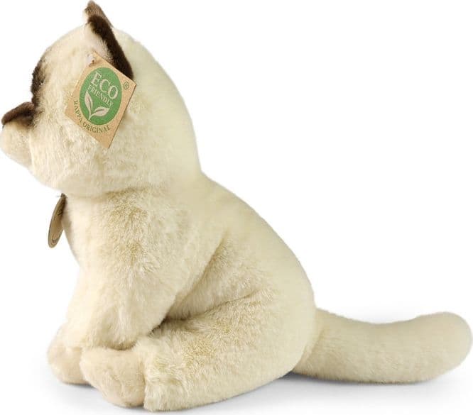 Rappa - Peluche realistico mascotte Ragdoll gatto seduto 23 cm Collezione Eco-Friendly Soft - 3