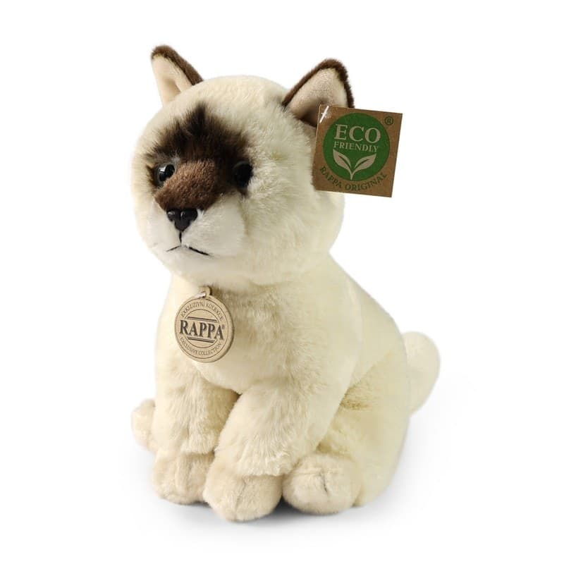 Rappa - Peluche realistico mascotte Ragdoll gatto seduto 23 cm Collezione Eco-Friendly Soft - 7
