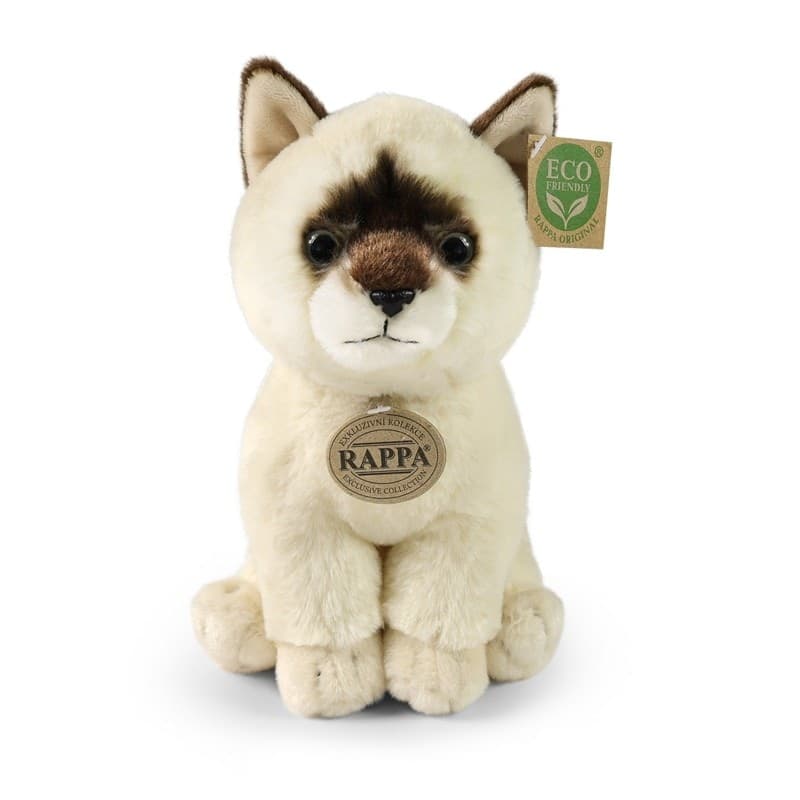 Rappa - Peluche realistico mascotte Ragdoll gatto seduto 23 cm Collezione Eco-Friendly Soft - 8