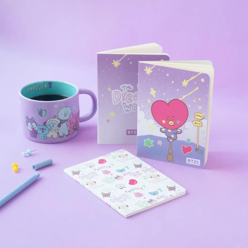 BT21 - Set di quaderni A6 TATA (3 pezzi) - 13