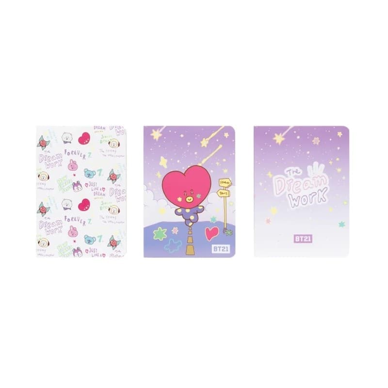 BT21 - Set di quaderni A6 TATA (3 pezzi) - 9