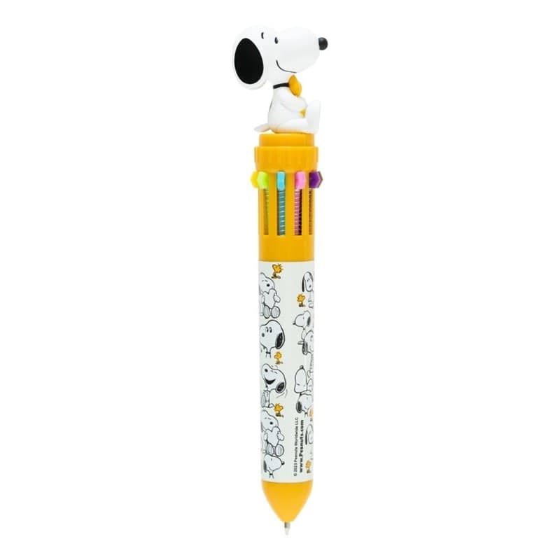 Snoopy - Penna a sfera automatica a 10 colori con personaggio 3D della collezione Lazy Days - 11