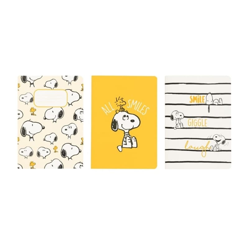 Snoopy - Set di quaderni A6 della collezione Lazy Days (3 pezzi) - 2