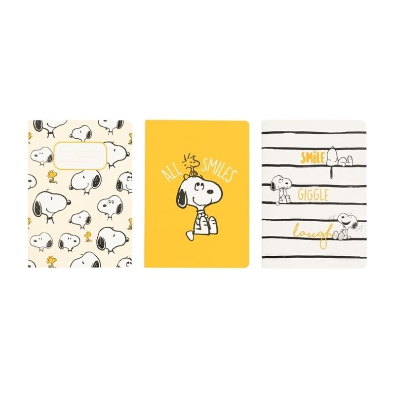 Snoopy - Set di quaderni A6 della collezione Lazy Days (3 pezzi) - 9