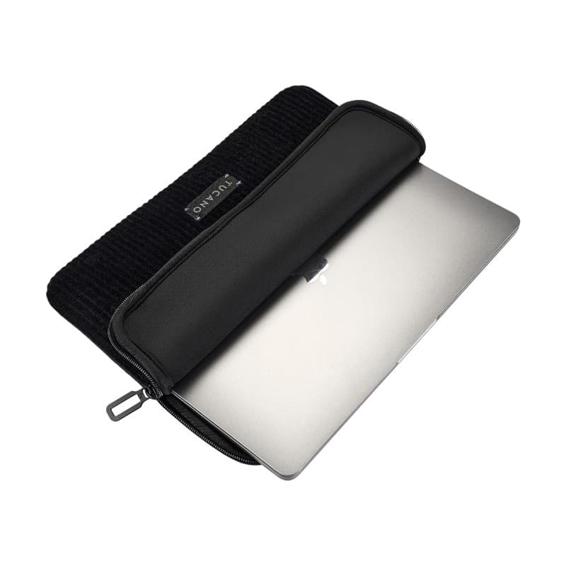 TUCANO Velluto 2 - Custodia MacBook Air 13" (M4/M3/M2/M1/2025-2018) / Pro 13" / Laptop 12" (nero) - 14