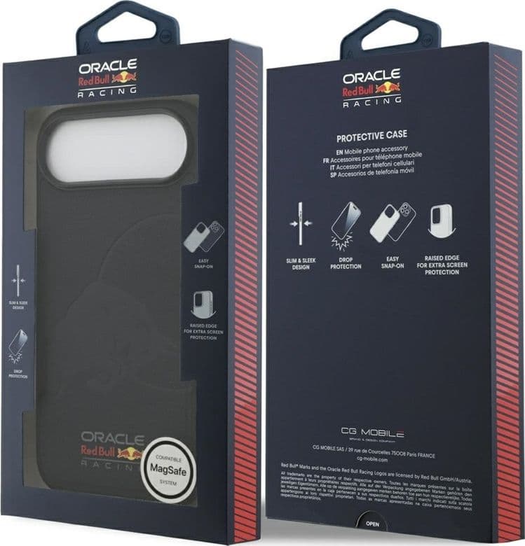 Custodia Red Bull Meshed Debossed Bull MagSafe per iPhone Air (blu navy) - 8