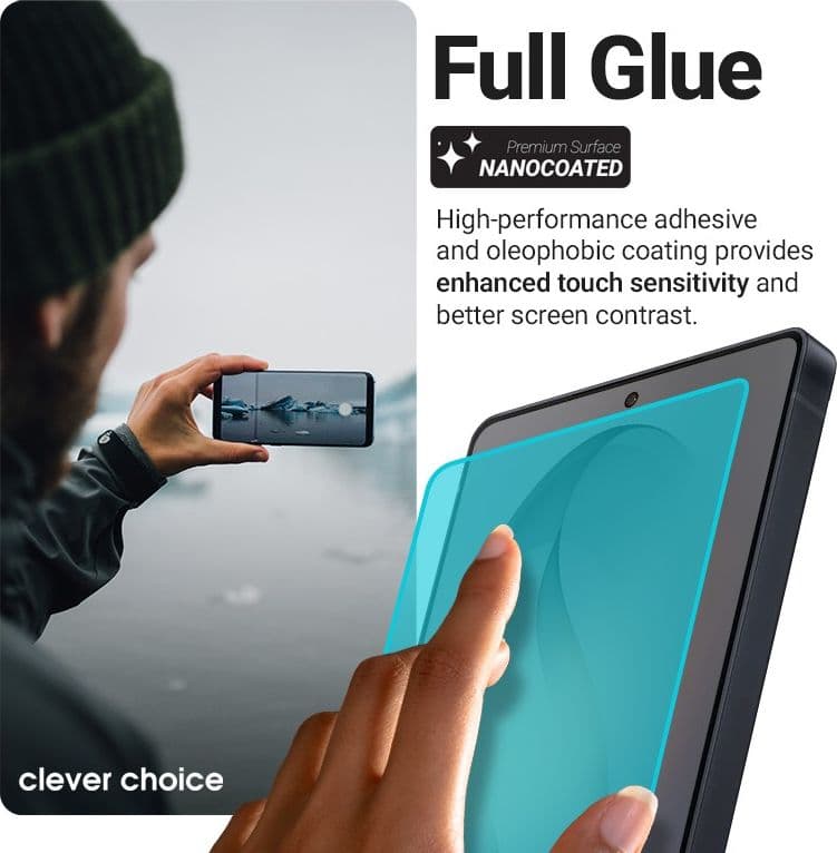 Crong 3D Armor Glass Lite - Vetro temperato Full Glue per Samsung Galaxy A36 / A37 / A56 / A57 / S24 FE / S25 FE - 8