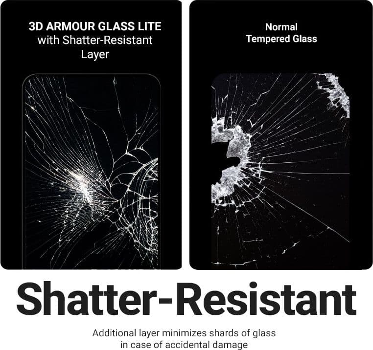 Crong 3D Armor Glass Lite - Vetro temperato Full Glue per Samsung Galaxy A36 / A37 / A56 / A57 / S24 FE / S25 FE - 10