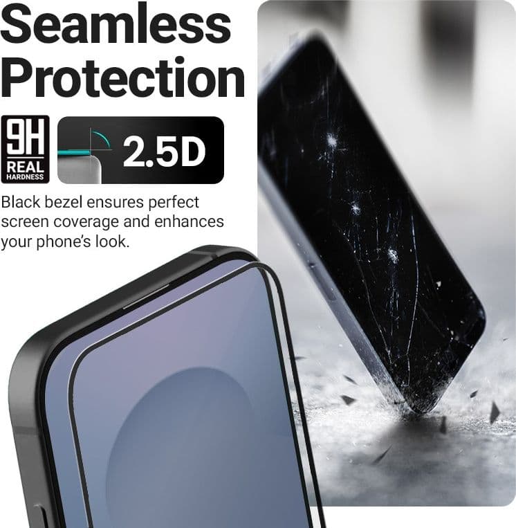 Crong 3D Armour Glass Lite - Vetro temperato Full Glue per Xiaomi 17 - 15