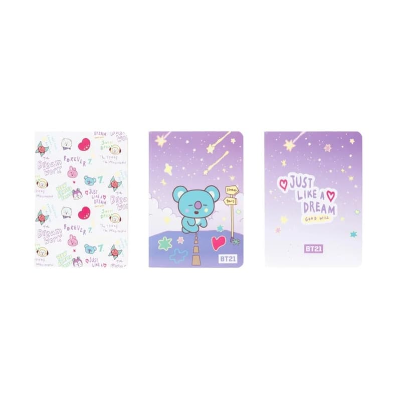 BT21 - Set di quaderni A6 KOYA (3 pezzi) - 2