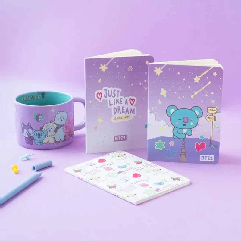 BT21 - Set di quaderni A6 KOYA (3 pezzi) - 6