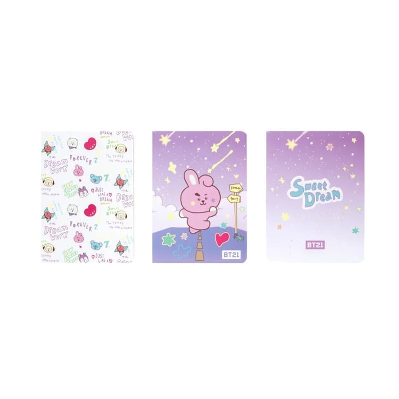 BT21 - Set di quaderni COOKY A6 (3 pezzi) - 2