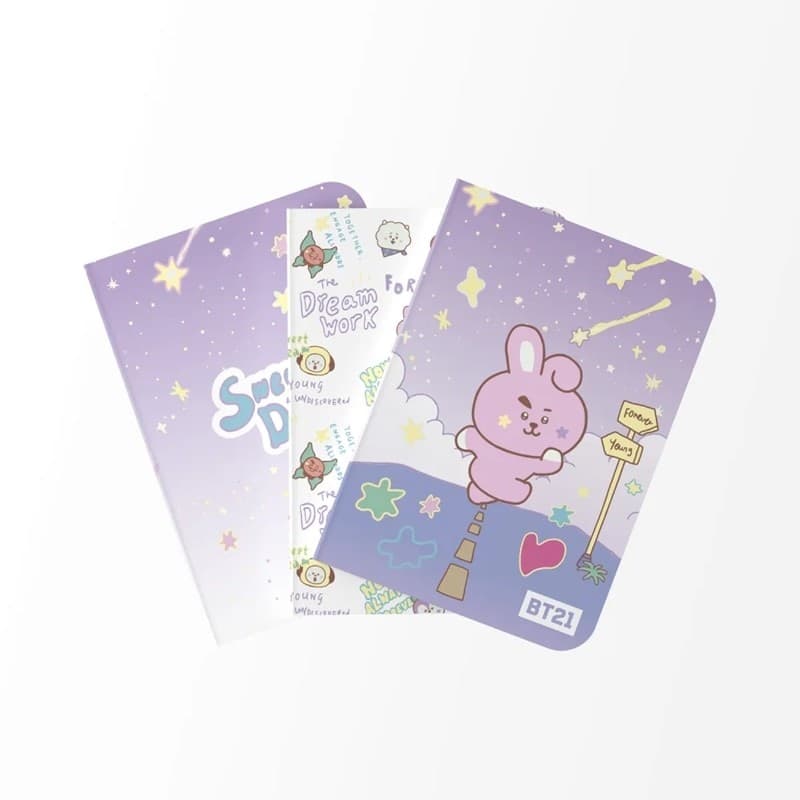 BT21 - Set di quaderni COOKY A6 (3 pezzi) - 8