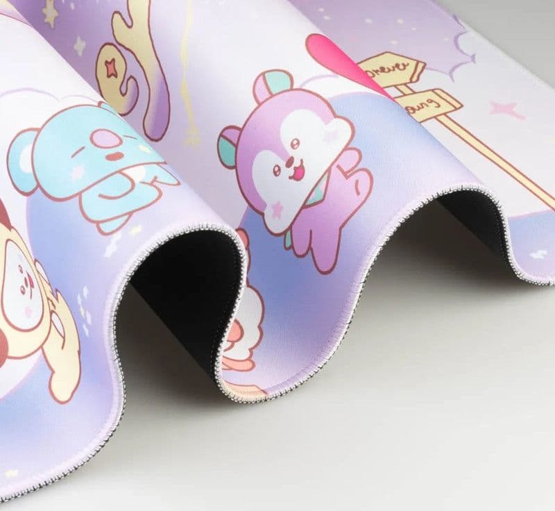 BT21 - Tappetino da gioco/scrivania XXL (80 x 35 cm) - 5