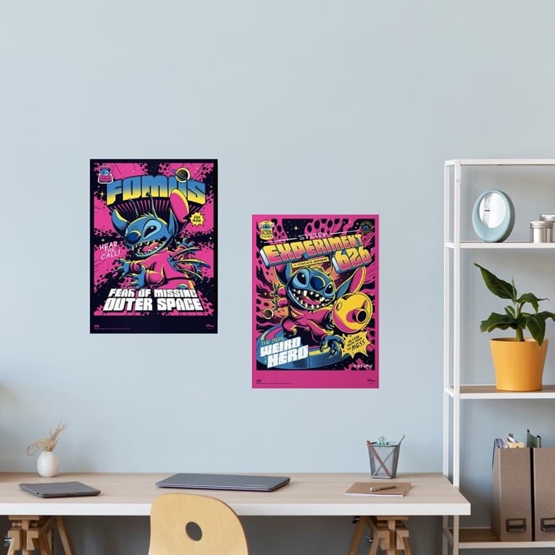 Disney Stitch - Set di mini poster (38 x 52 cm) (2 pezzi) - 6