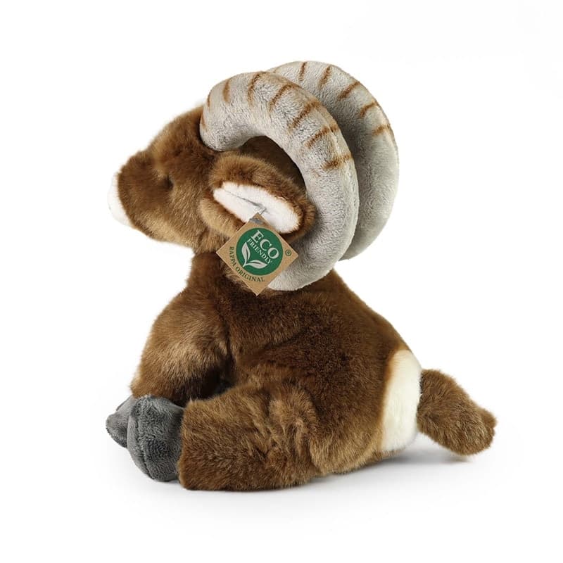 Rappa - Peluche realistico Pecora Bighorn Capra seduta 28 cm Eco-Friendly - 4