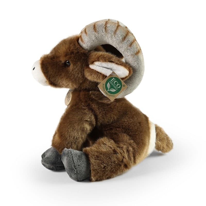 Rappa - Peluche realistico Pecora Bighorn Capra seduta 28 cm Eco-Friendly - 7