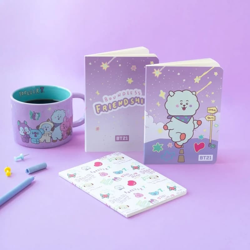 BT21 - Set di quaderni RJ A6 (3 pezzi) - 6