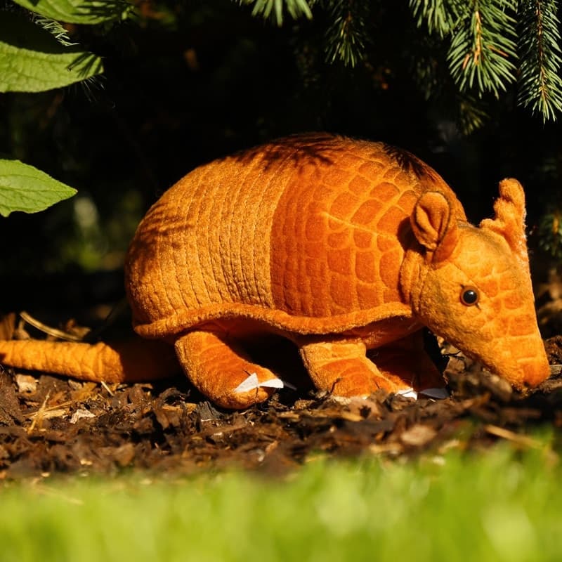 Rappa - Peluche realistico mascotte armadillo 28 cm Eco-Friendly - 5