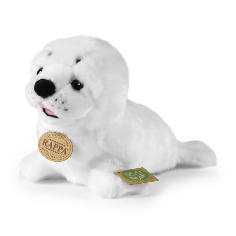 Rappa - Peluche mascotte realistica foca bianca 25 cm Eco-Friendly - 7
