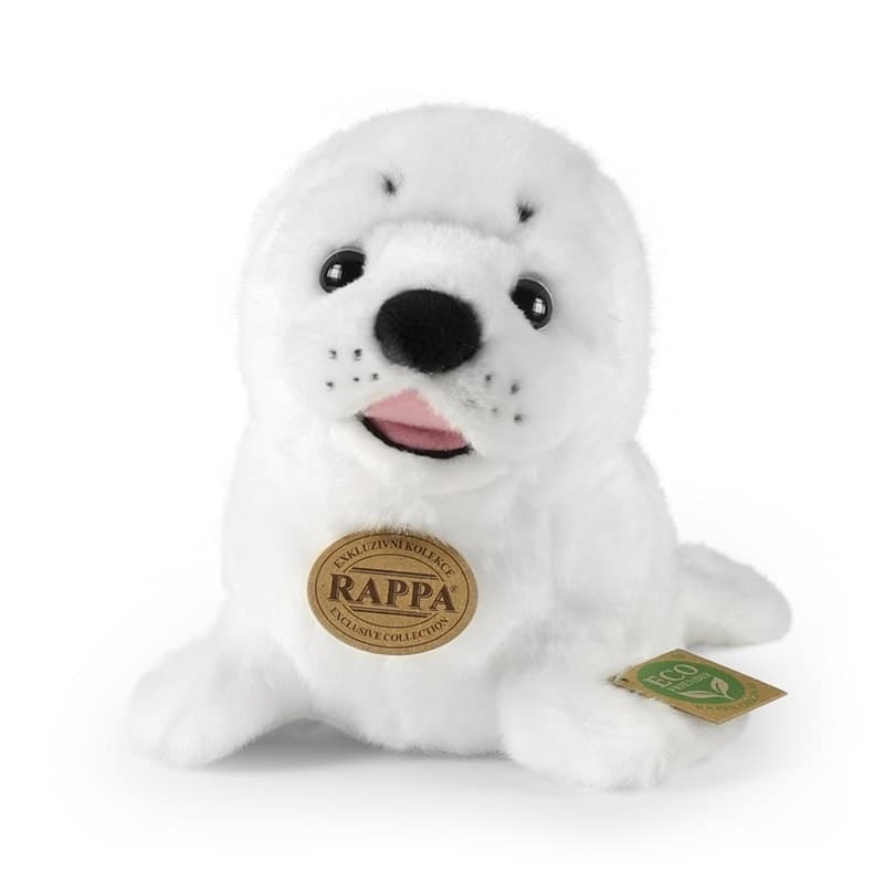 Rappa - Peluche mascotte realistica foca bianca 25 cm Eco-Friendly - 8