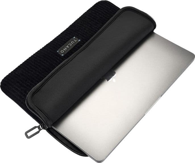 TUCANO Velluto 2 - Custodia per MacBook Pro 14" / Laptop 13" (Nero) - 14