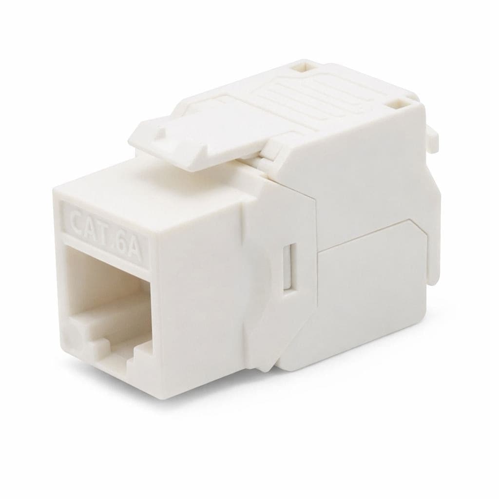 Frutto Keystone RJ45 Cat.6A UTP Toolless Bianco 3&micro - 7