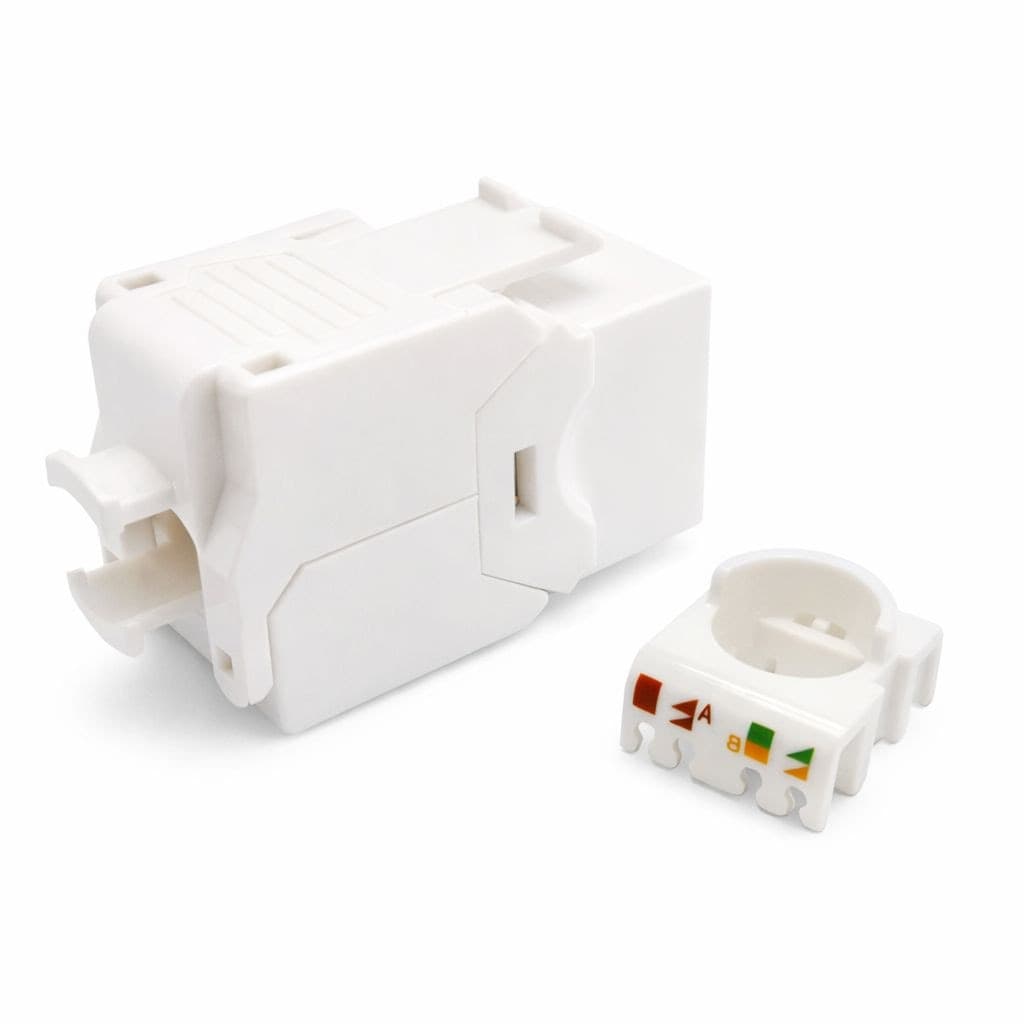 Frutto Keystone RJ45 Cat.6A UTP Toolless Bianco 3&micro - 8