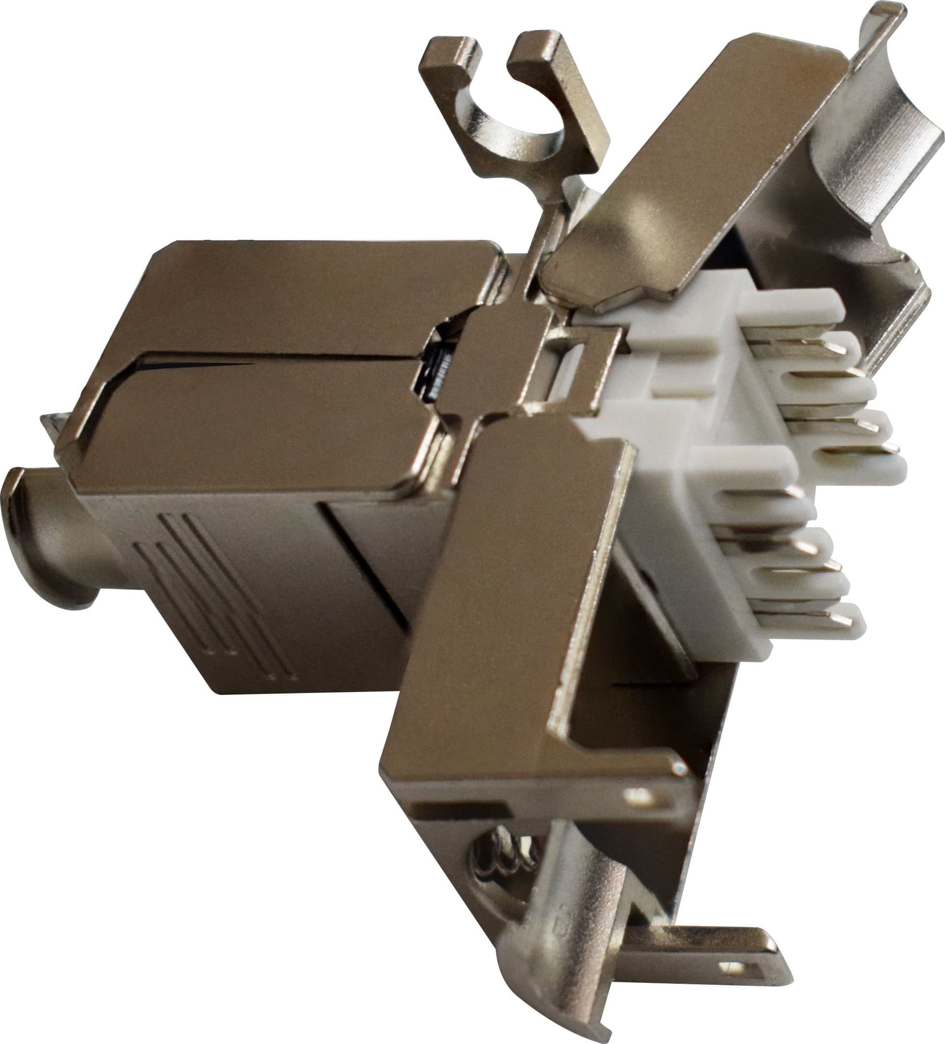 Accoppiatore Modulare Cat.6A RJ45 F/F STP 3&micro Grigio - 3