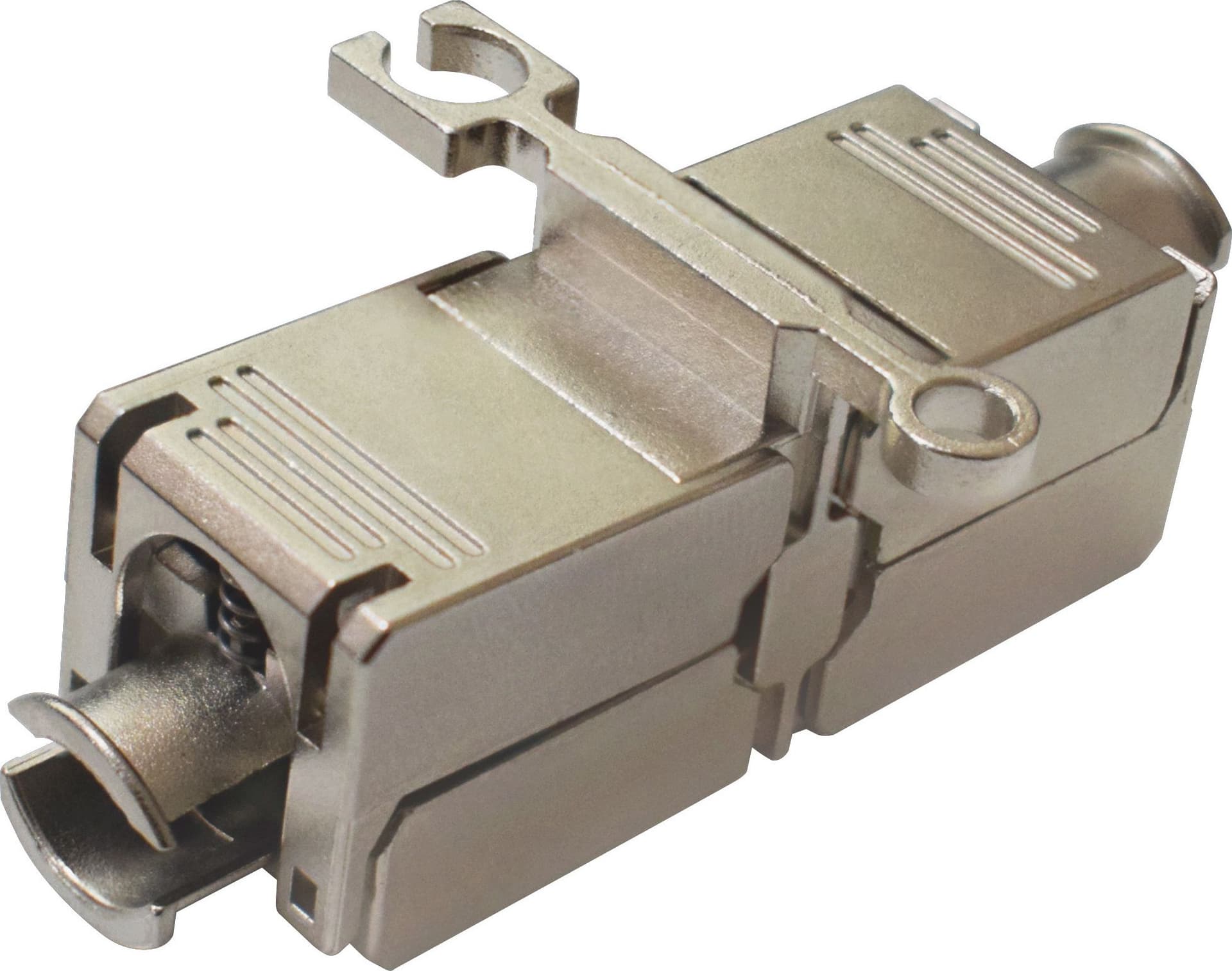 Accoppiatore Modulare Cat.6A RJ45 F/F STP 3&micro Grigio - 6