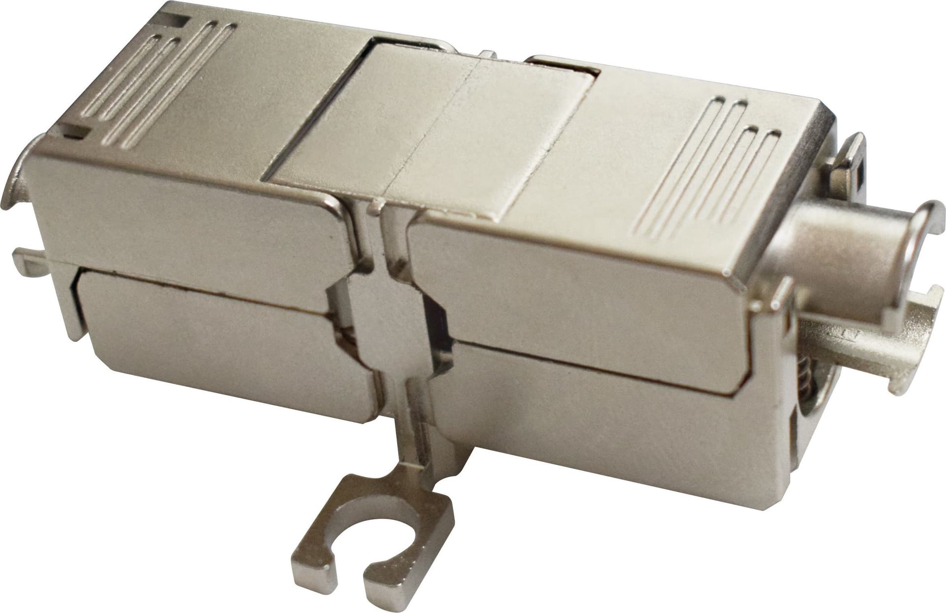 Accoppiatore Modulare Cat.6A RJ45 F/F STP 3&micro Grigio - 9