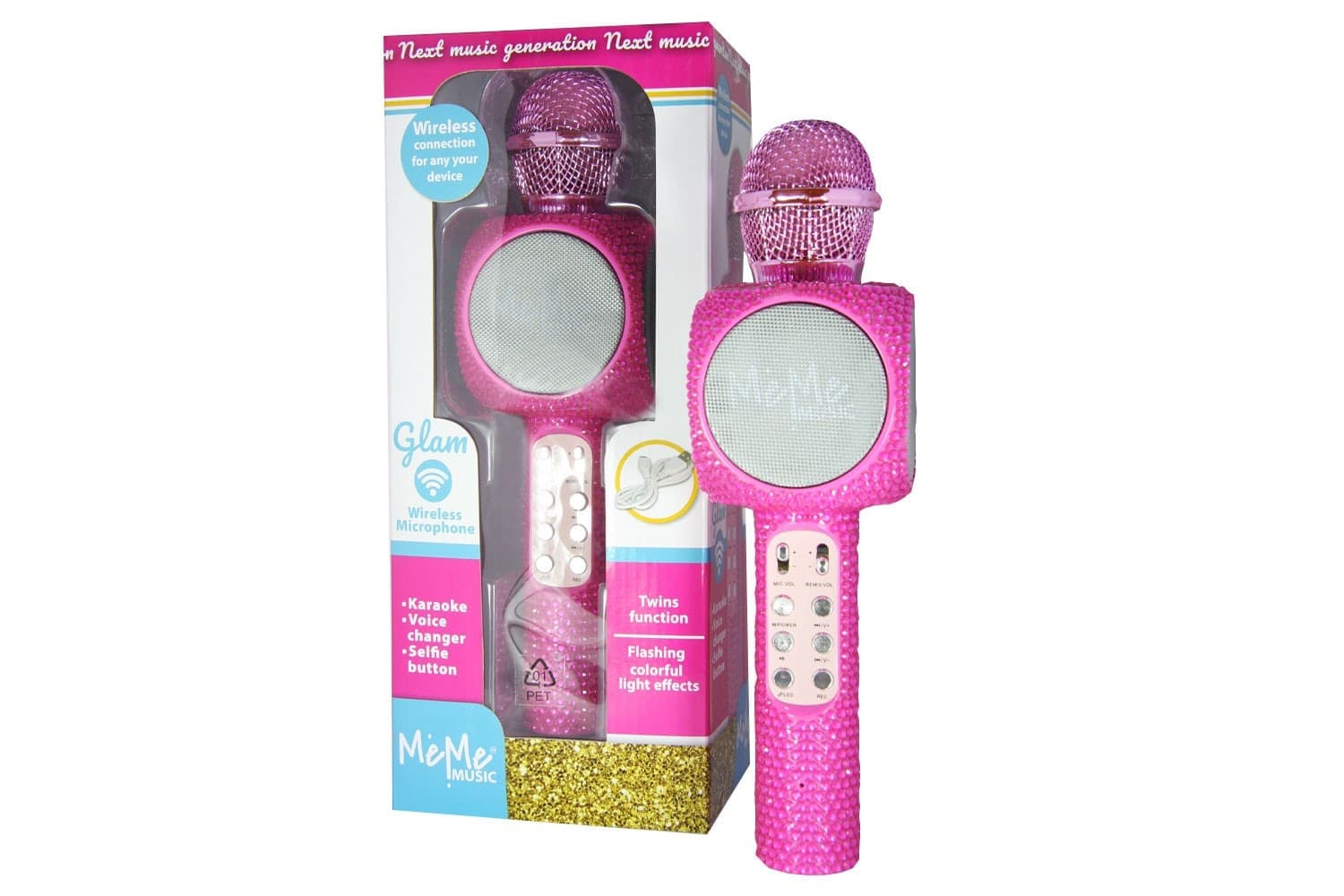 Glam Microfono Wireless Pink