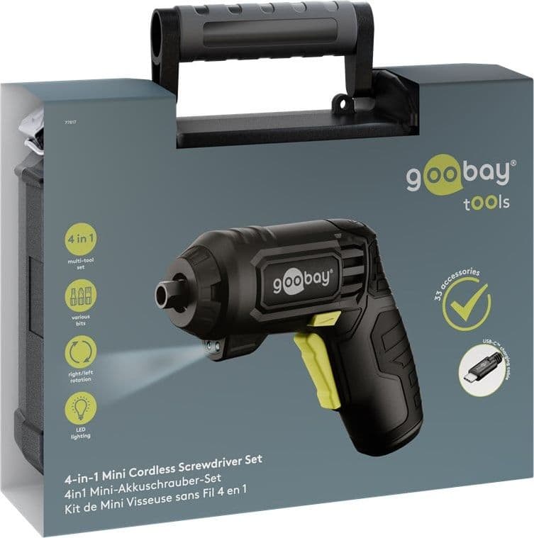 Set 35 Pezzi Mini Avvitatore a Batteria 4 in 1 con Punte di Precisione - 2