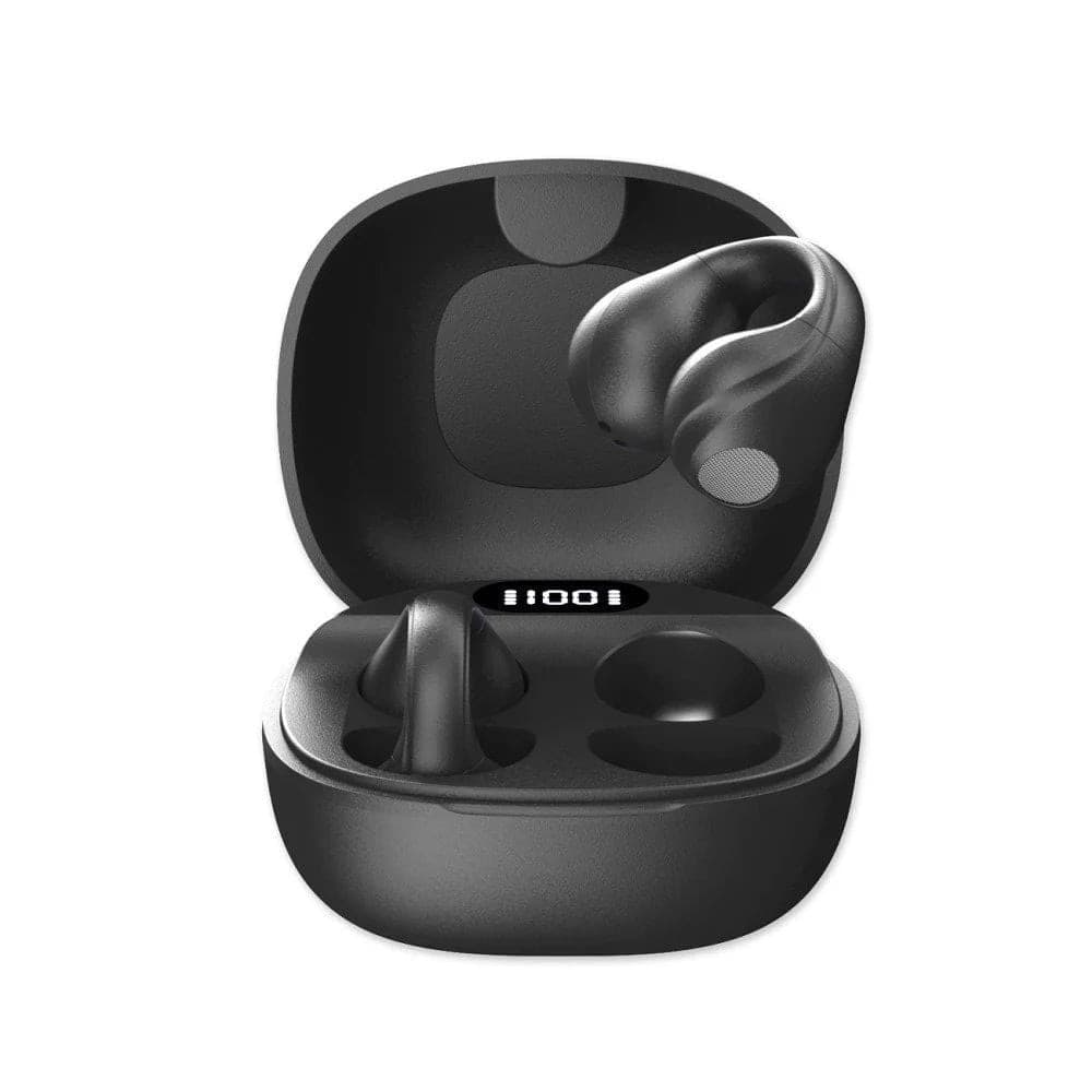 Cuffie Auricolari BT 5.4 TWS con Custodia di Ricarica USB-C&trade Smart Touch Screen LCD Nero - 3
