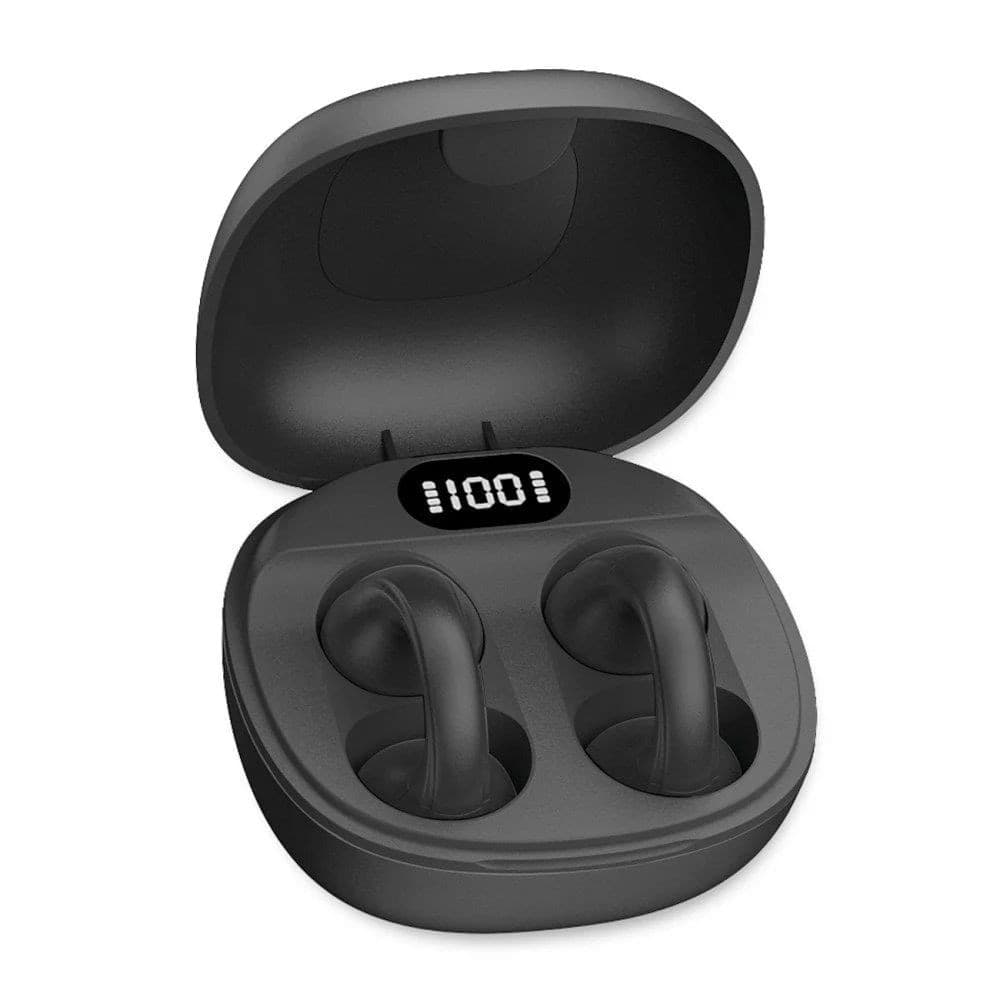 Cuffie Auricolari BT 5.4 TWS con Custodia di Ricarica USB-C&trade Smart Touch Screen LCD Nero - 7