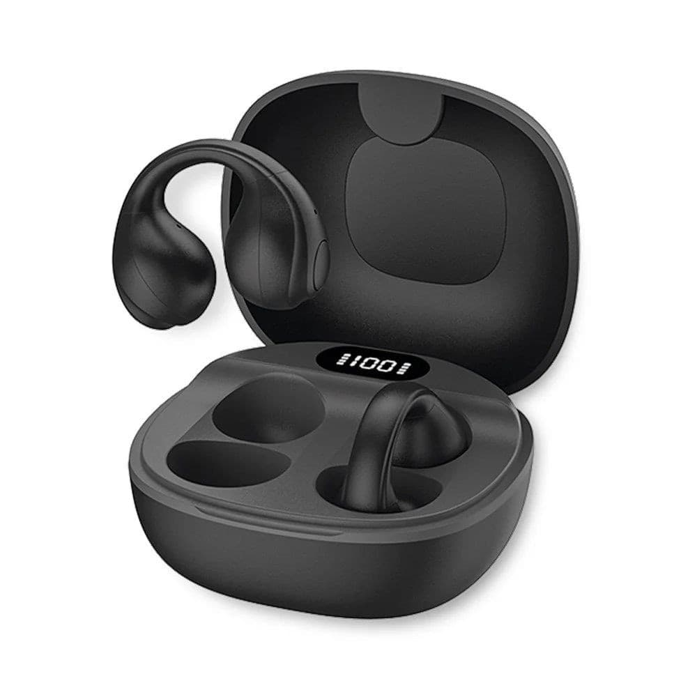 Cuffie Auricolari BT 5.4 TWS con Custodia di Ricarica USB-C&trade Smart Touch Screen LCD Nero - 9