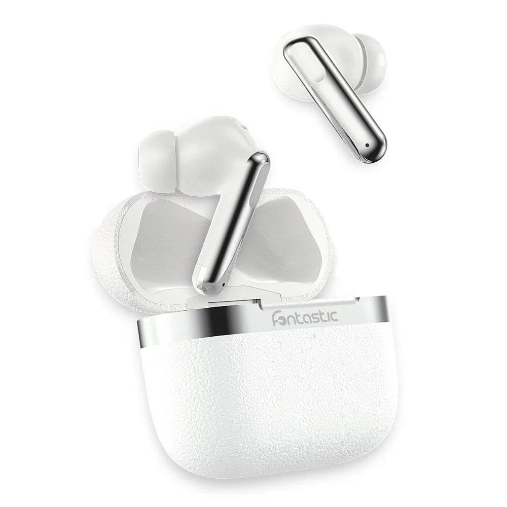 Cuffie Auricolari BT 5.4 TWS con Hybrid ANC + ENC 6 Microfoni Custodia USB-C&trade e Ricarica Wireless Bianco - 7