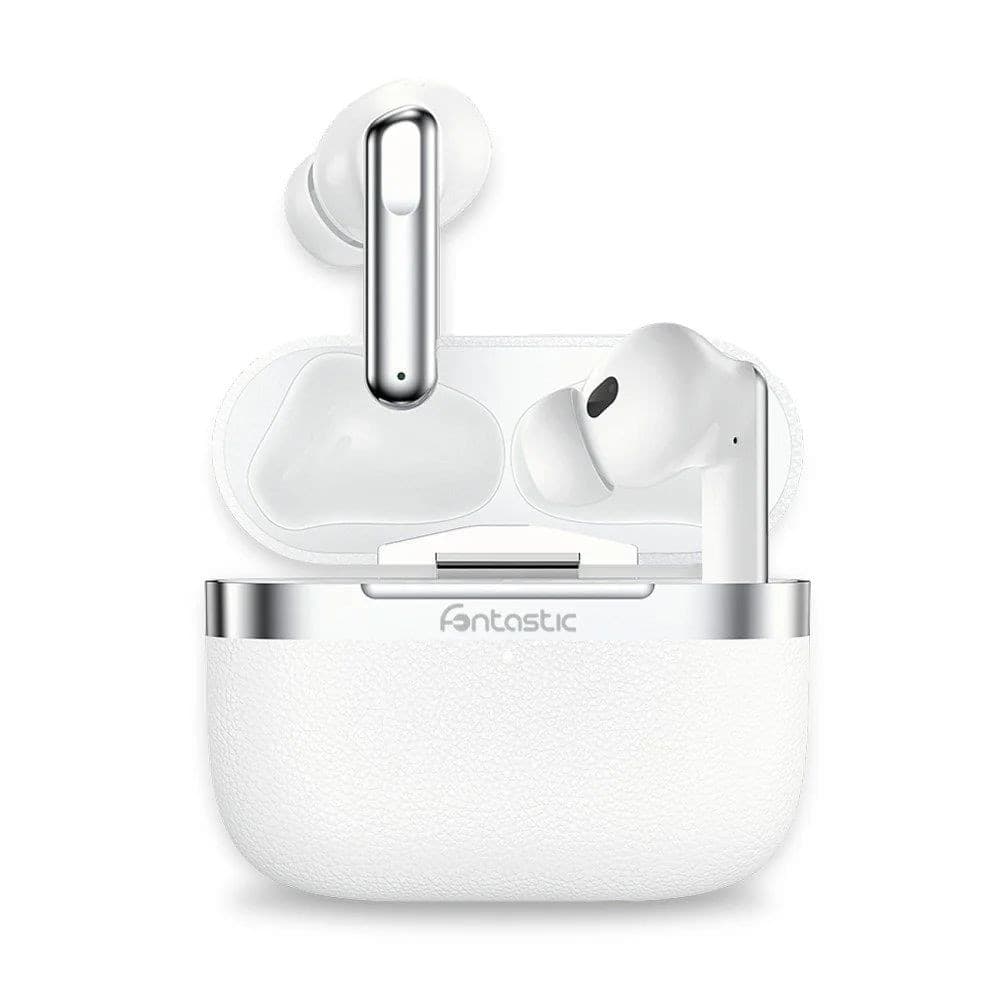 Cuffie Auricolari BT 5.4 TWS con Hybrid ANC + ENC 6 Microfoni Custodia USB-C&trade e Ricarica Wireless Bianco - 9