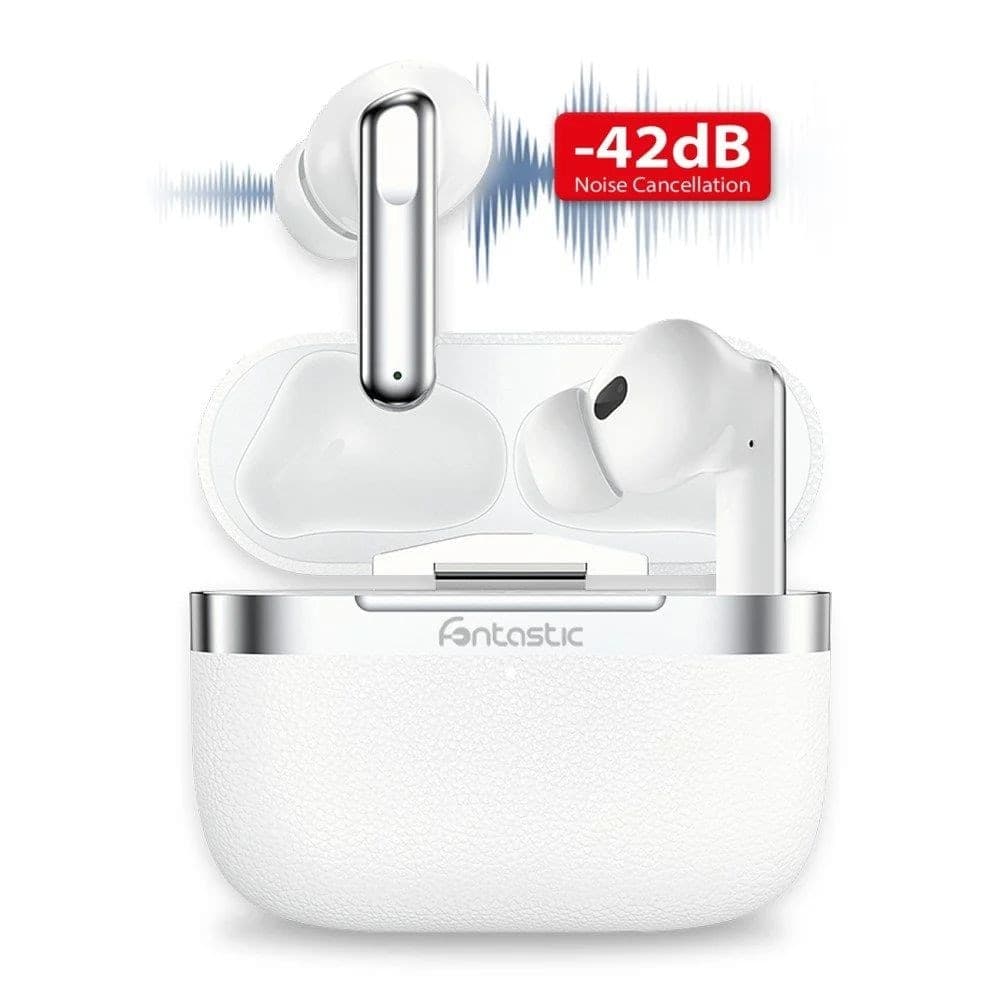 Cuffie Auricolari BT 5.4 TWS con Hybrid ANC + ENC 6 Microfoni Custodia USB-C&trade e Ricarica Wireless Bianco - 10