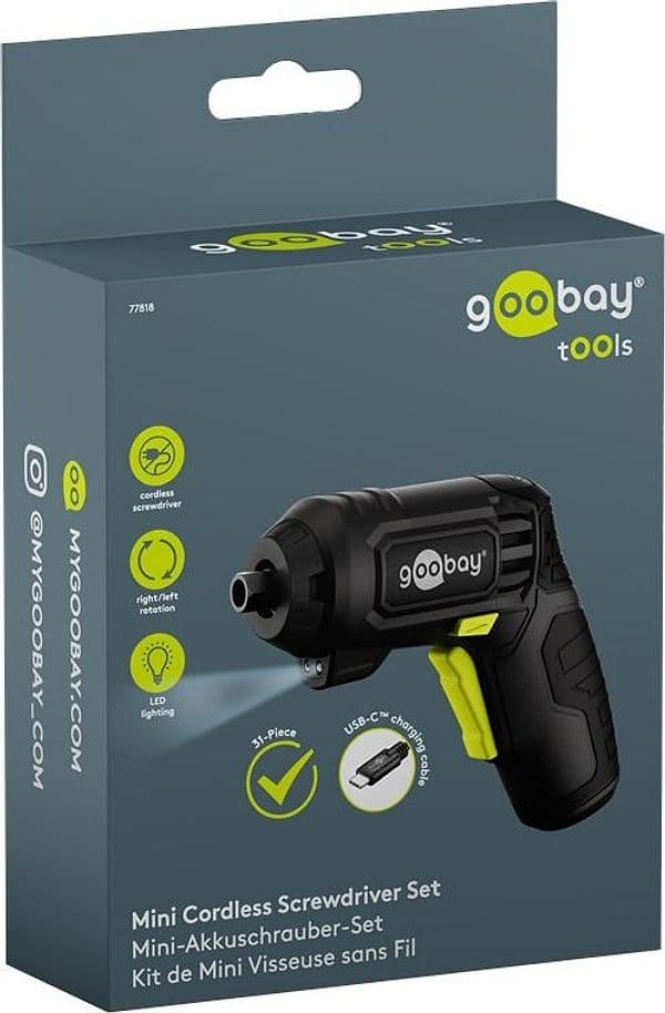 Set 31 Pezzi Mini Avvitatore a Batteria con Punte di Precisione - 7
