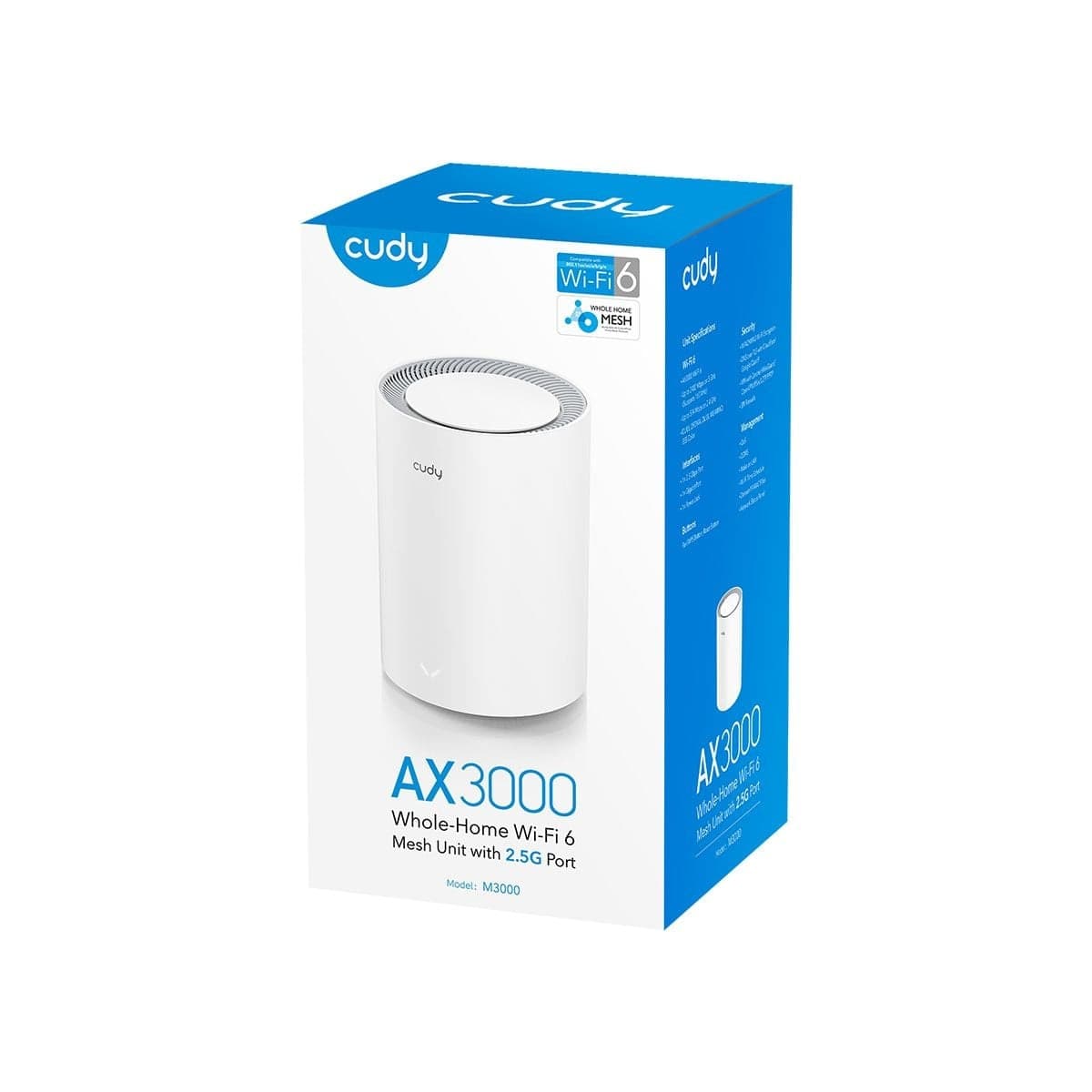 Sistema Wi-Fi 6 Mesh AX3000 2.5G Dual Band, M3000 1pz - 2