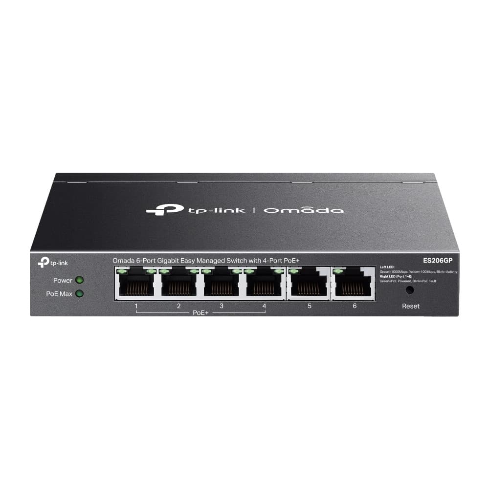 Switch 6 Porte Gigabit Easy Managed con 4 Porte PoE+, ES206GP - 7