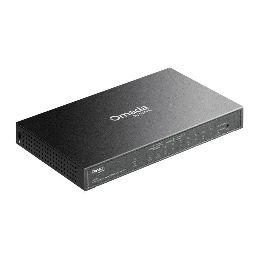 Switch 10 Porte Gigabit Easy Managed con 8 Porte PoE+, 1 SFP/RJ45 Combo, ES210GP - 5